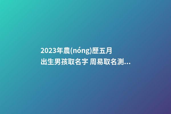 2023年農(nóng)歷五月出生男孩取名字 周易取名測(cè)試打分